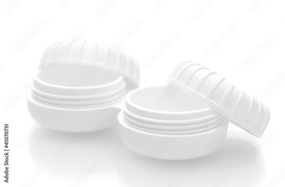 containers for contact lenses isolated on white containers for contact lenses isolated on white
