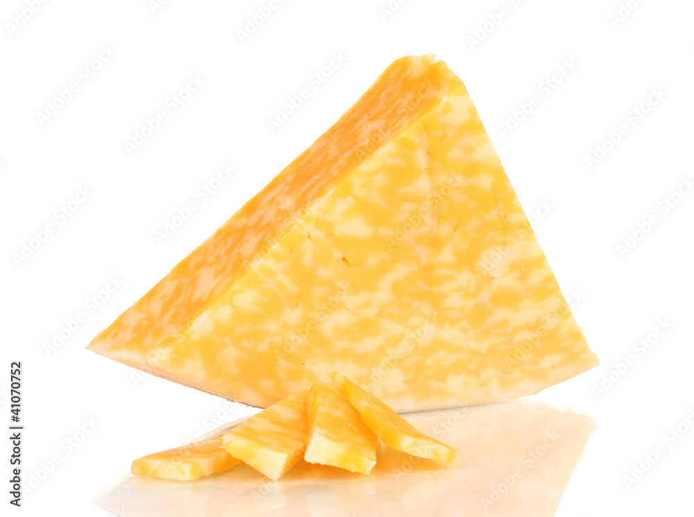 Cheese isolated on white Cheese isolated on white