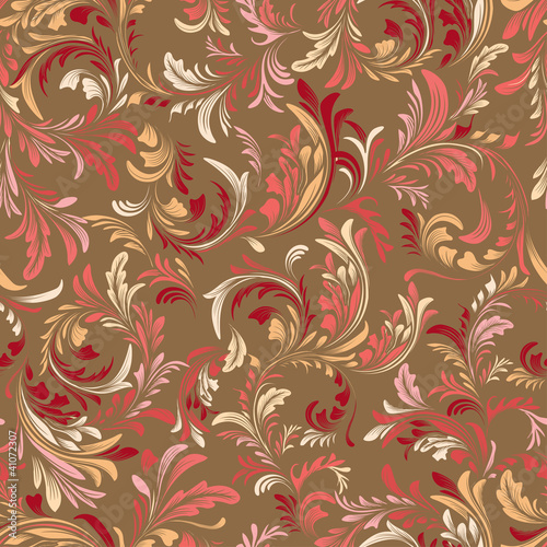 Retro seamless floral pattern