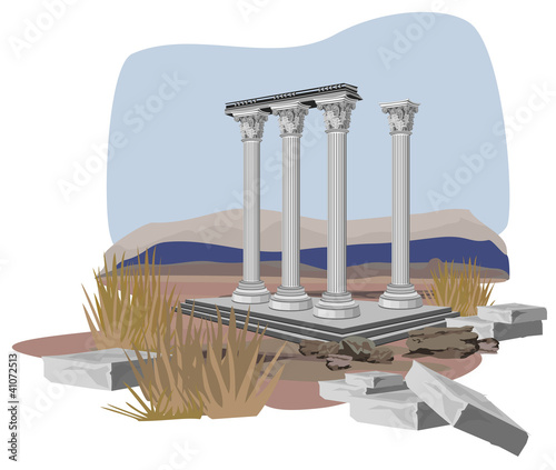 Antique Temple Ruins