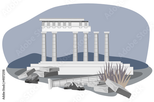 Antique Temple Ruins