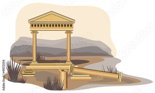 Antique Temple Ruins