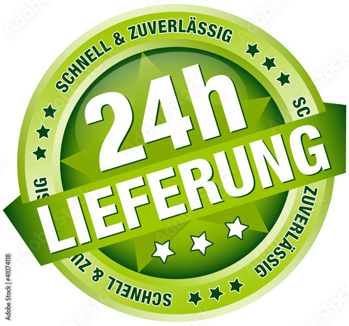 Button Banner "24h Lieferung" grün