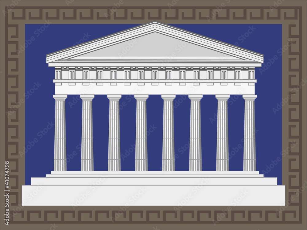 Obraz premium Antique Greek Temple