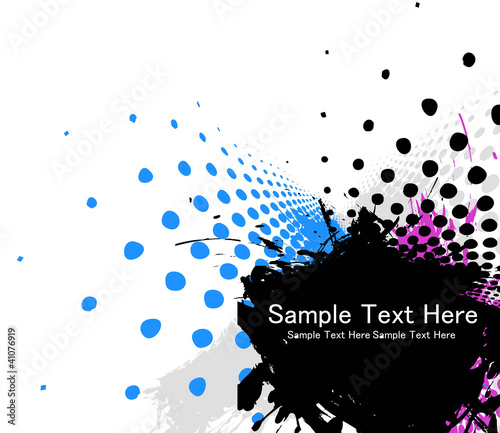 abstract colorful grunge design element vector