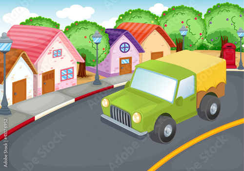 green car