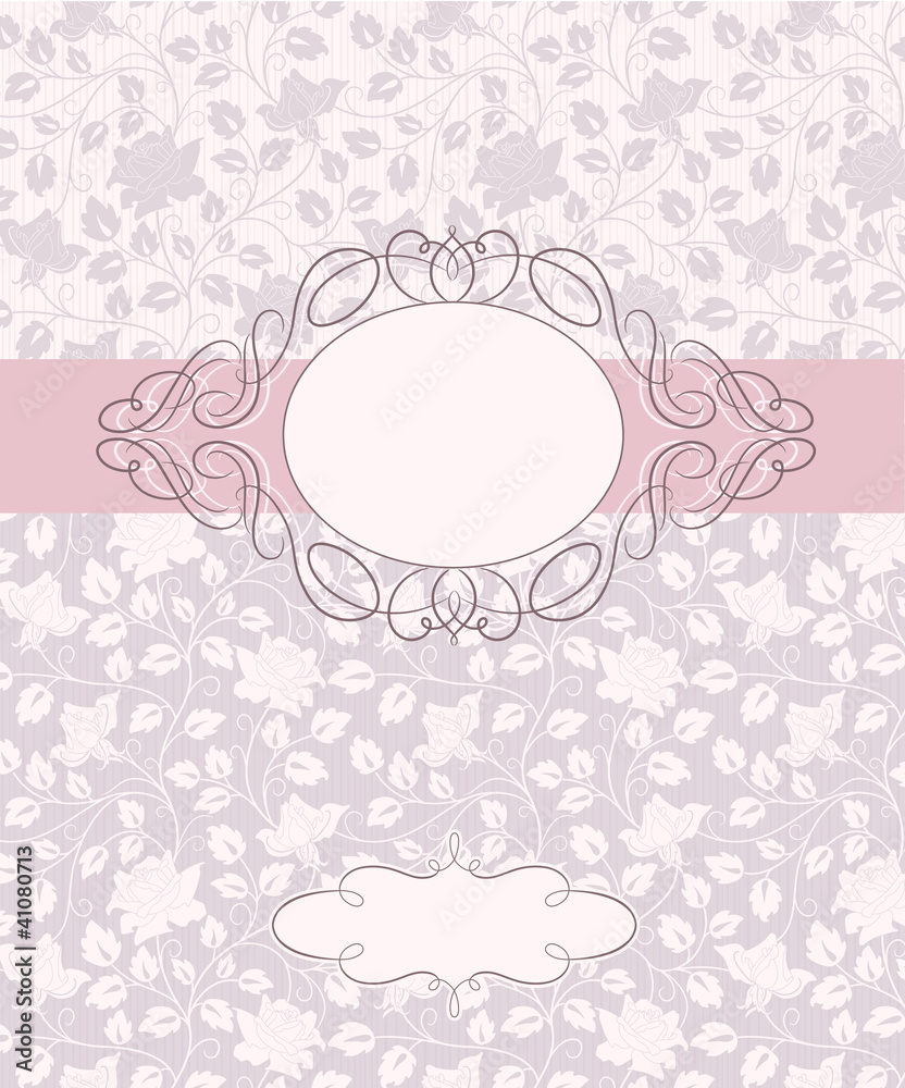 Vector greeting frame Vector greeting frame