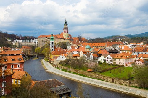 Spring view of Cesky Krumlov. Czech republic