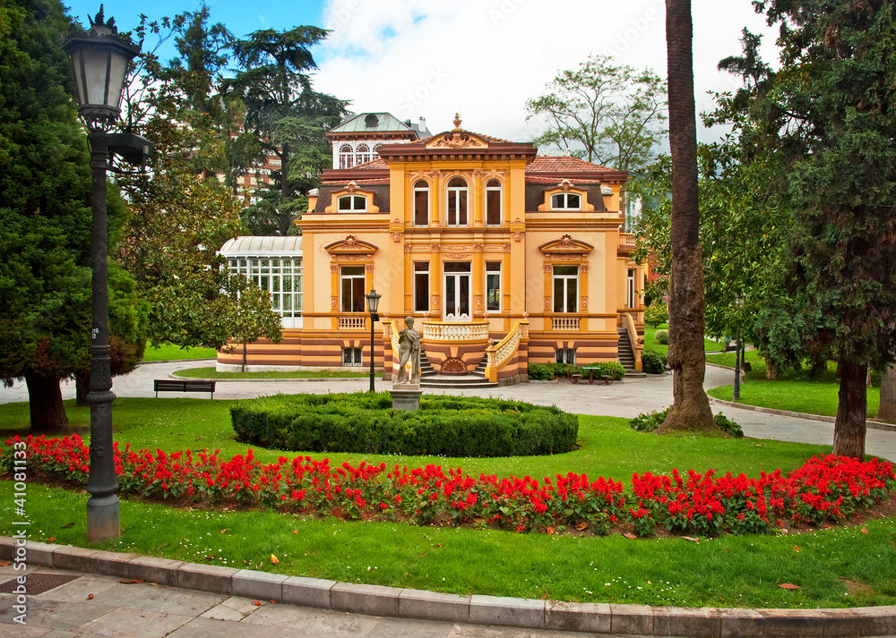 Naklejka premium Nice house in the old town of the city