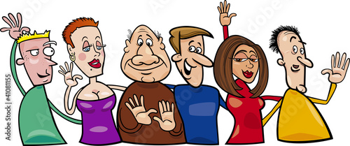 Group of happy people