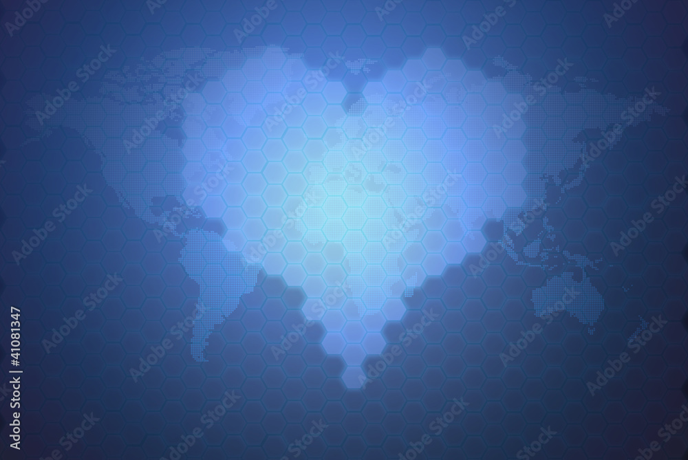 Obraz premium Digital love valentine background futuristic minimalist concepts