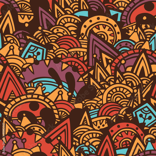 Ethnic seamless pattern