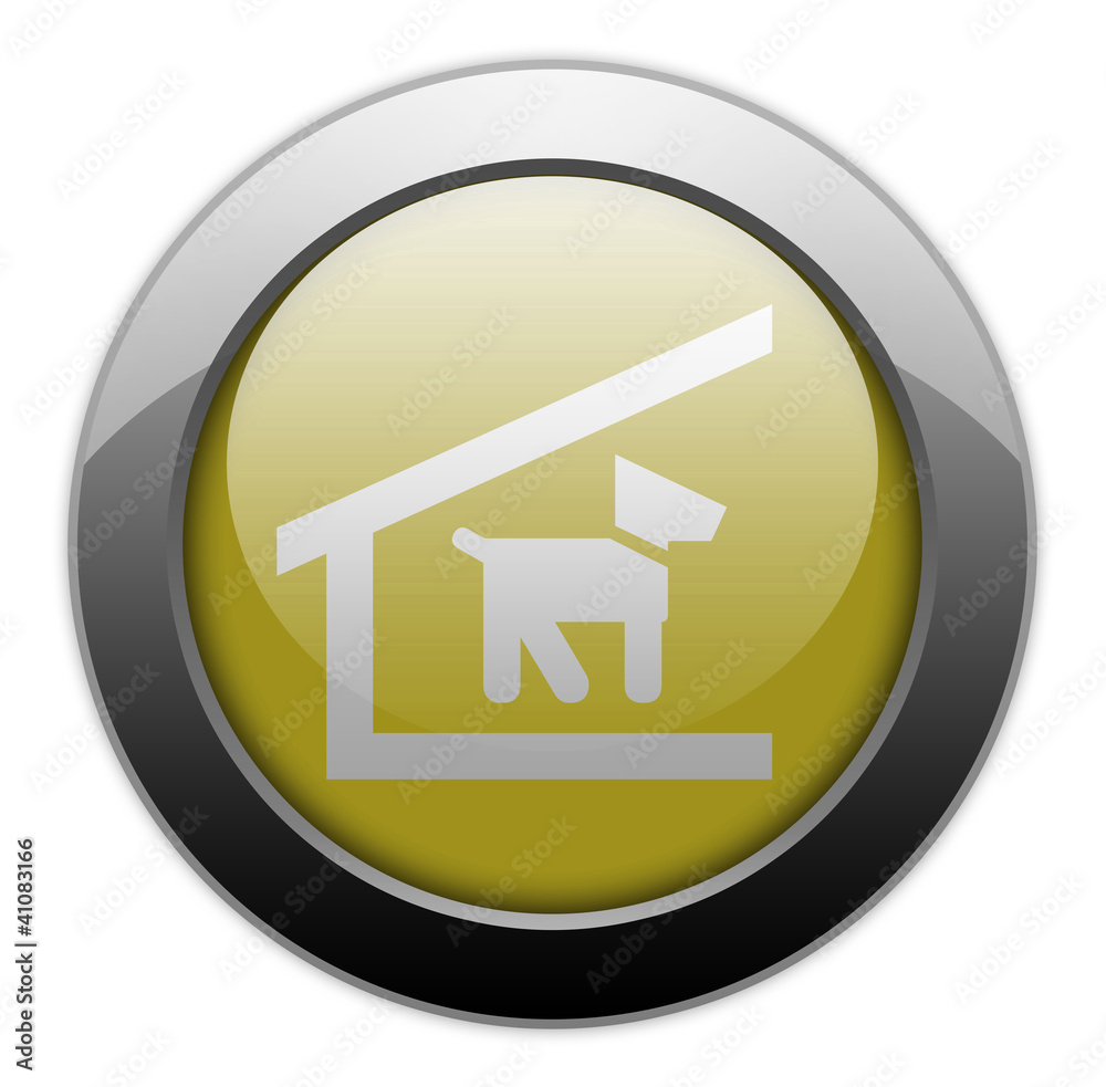Yellow Metallic Orb Button Yellow Metallic Orb Button