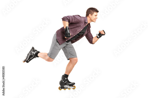 Obraz na płótnie Male on rollers