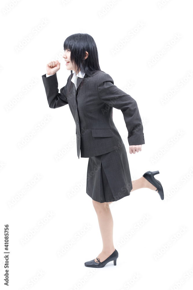 走る女性 走る女性