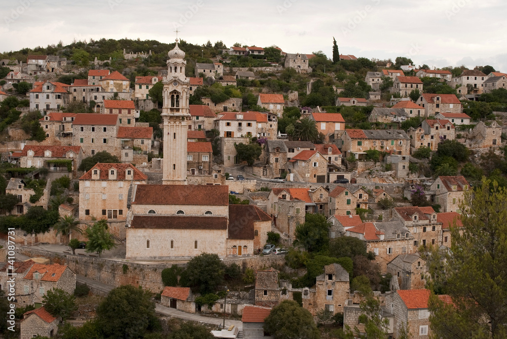 Obraz premium lozisca village, brac island