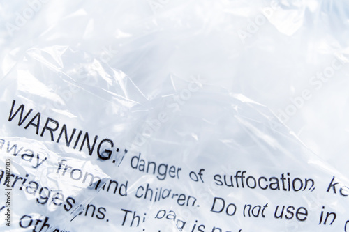 Warning on plastic