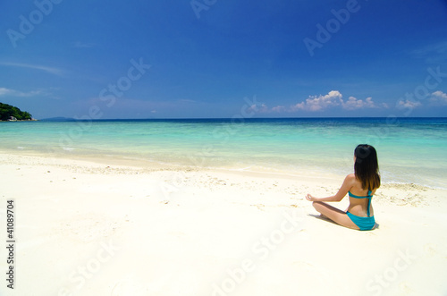 beach yoga