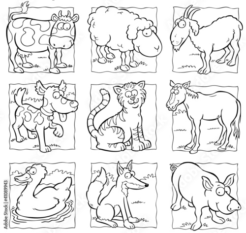cartoon animal collection