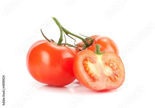 Two whole tomatoes and one half