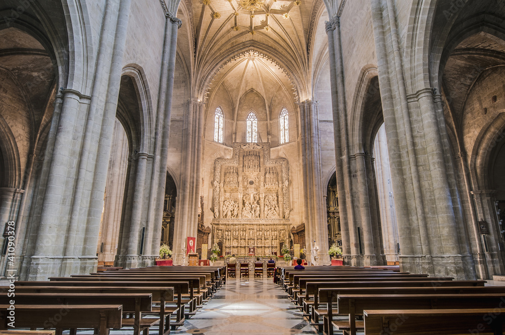 Santa Maria Cathedral at Huesca, Spain