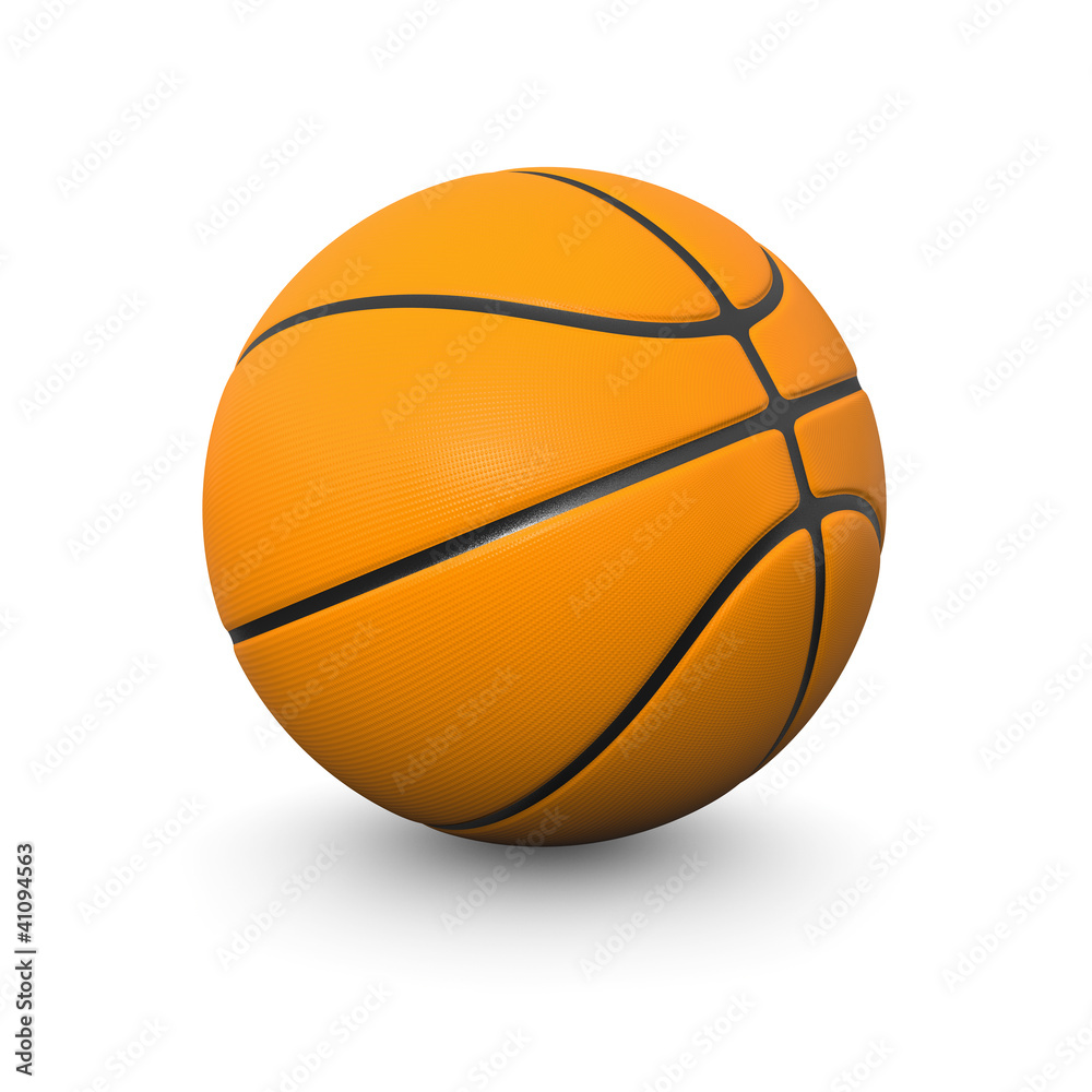 Obraz premium Orange basket ball 3d render illustration