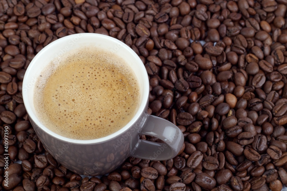 Coffee Bean with cup of coffee Coffee Bean with cup of coffee
