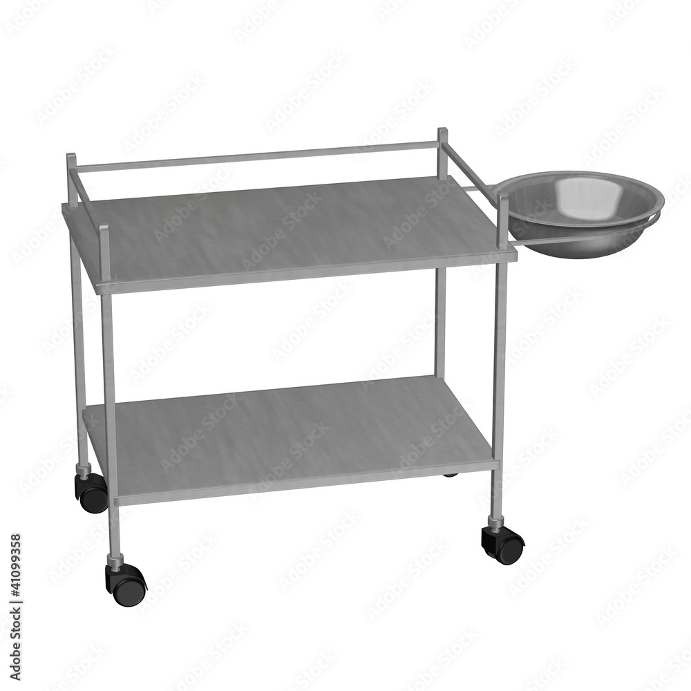 3d render of hospital table 3d render of hospital table