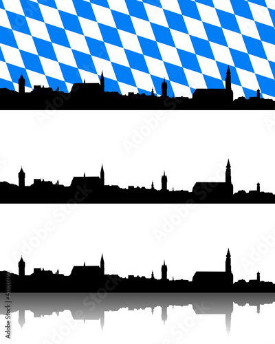 Panorama von Straubing, Bayern