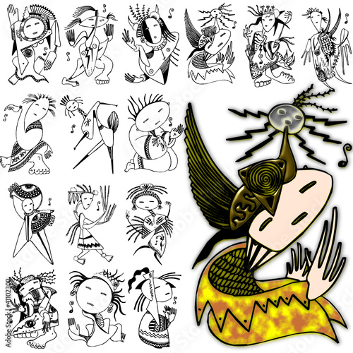 character action diva style design costume
