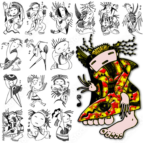 character action diva style design costume