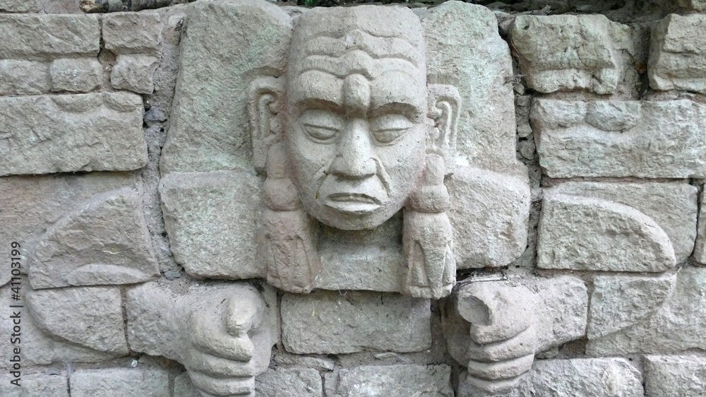 Detalle ruinas de Copán. Honduras