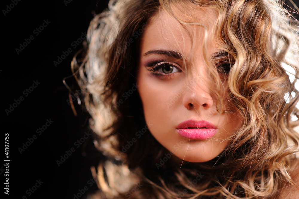 Portrait of beautiful girl. Picture with shallow DOF Portrait of beautiful girl. Picture with shallow DOF