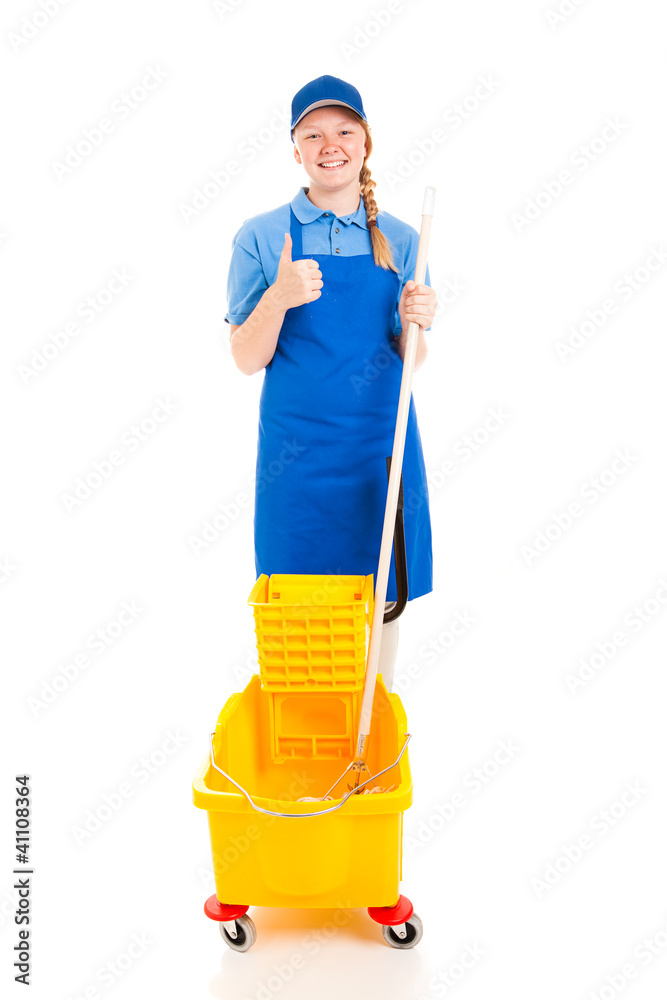 Stock Photo of Teen Worker with Positive Attitude Stock Photo of Teen Worker with Positive Attitude