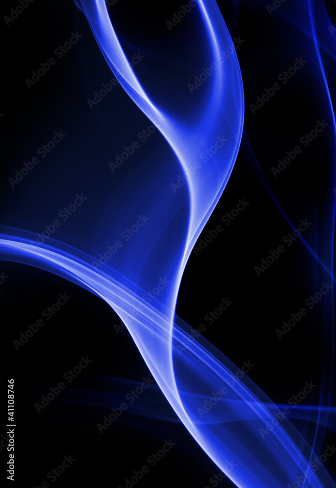 Fototapeta premium blue abstract wave shape
