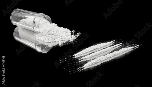 Substance abuse using cocaine photo