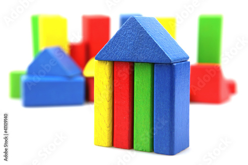 Wooden building blocks