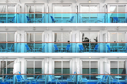 Obraz na płótnie Cabins of a modern cruise ship w salonie