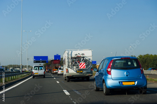 File traffic at highway