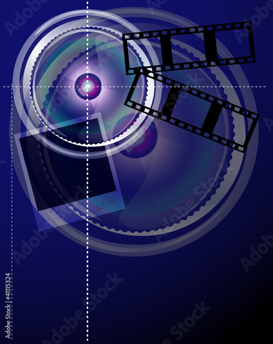 Blue Lens background