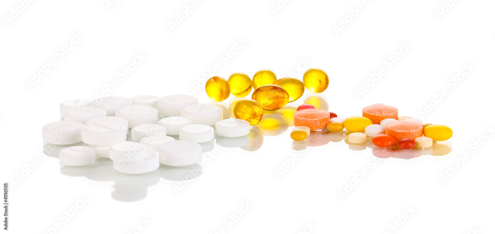 Tablets isolated on white Tablets isolated on white