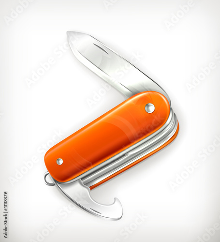 Pocket knife, vector