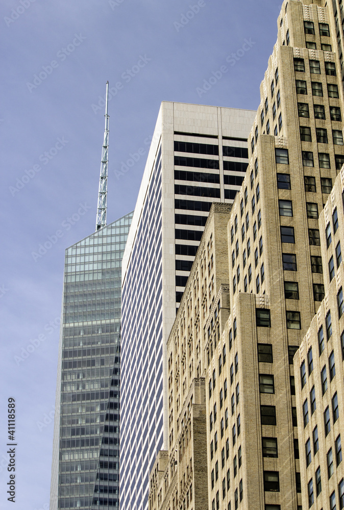 Fototapeta premium Winter Colors of Manhattan Skyscrapers