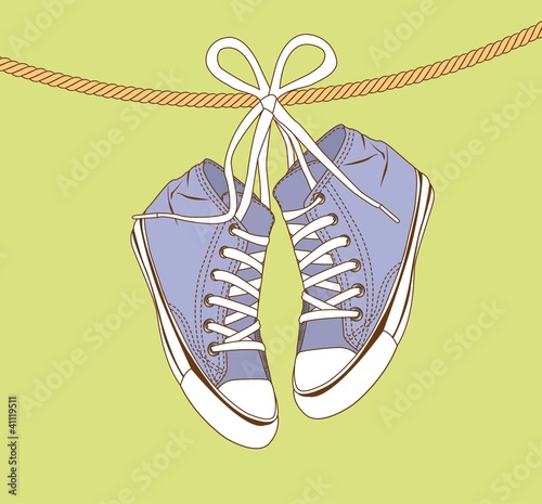 violet sneakers