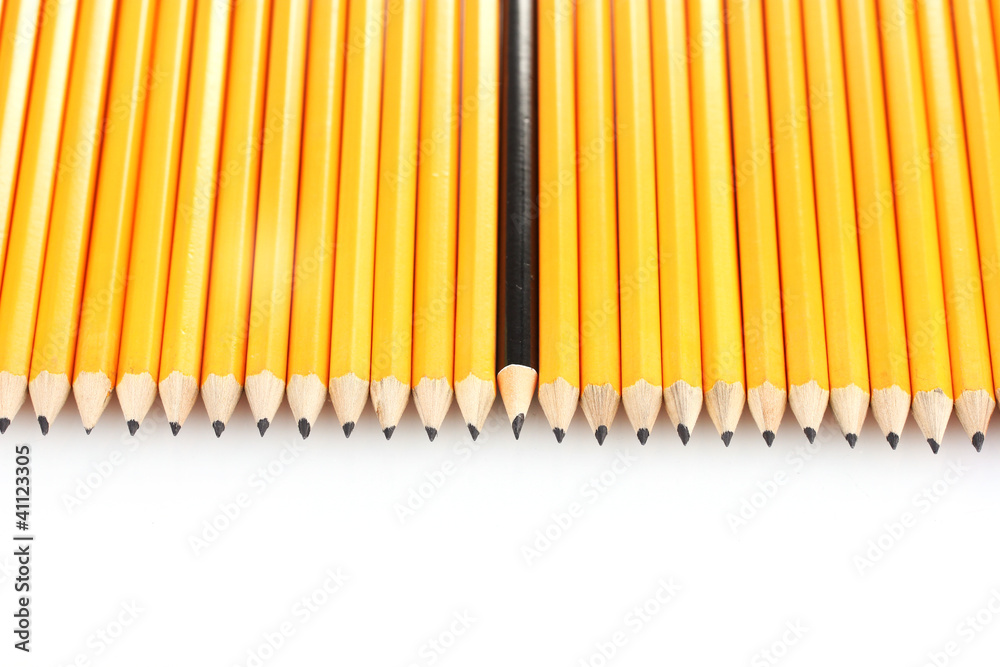 Fototapeta premium lead pencils isolated on white