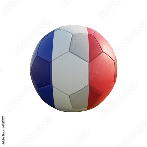 france soccer ball isolated on white
