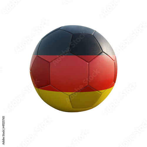 germany soccer ball isolated on white