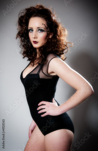 Stunning young female wearing black © Warren Millar