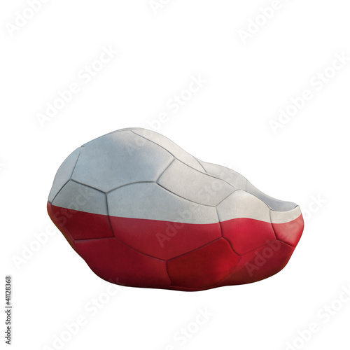 Photos poland deflated soccer ball