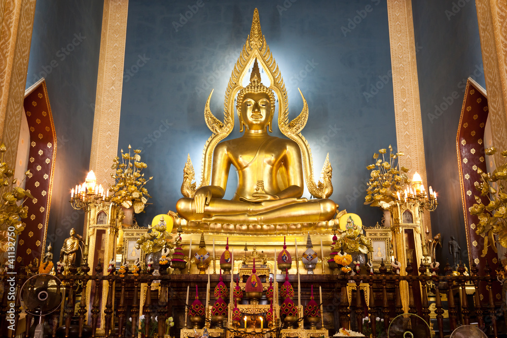 Buddha in church at Thai temple